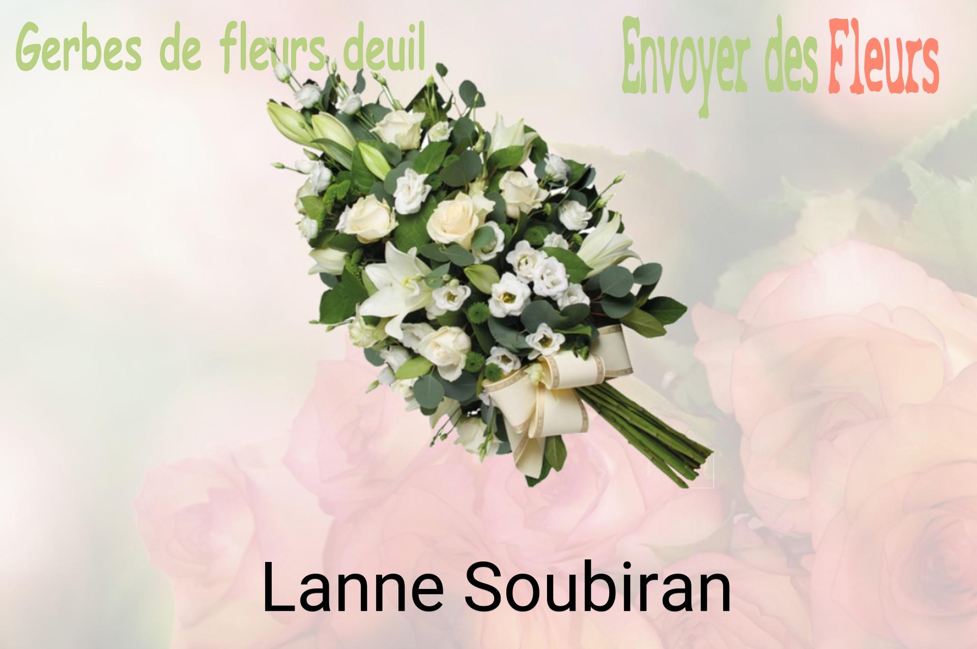 Gerbe de fleurs de deuil livrée à Lanne-Soubiran